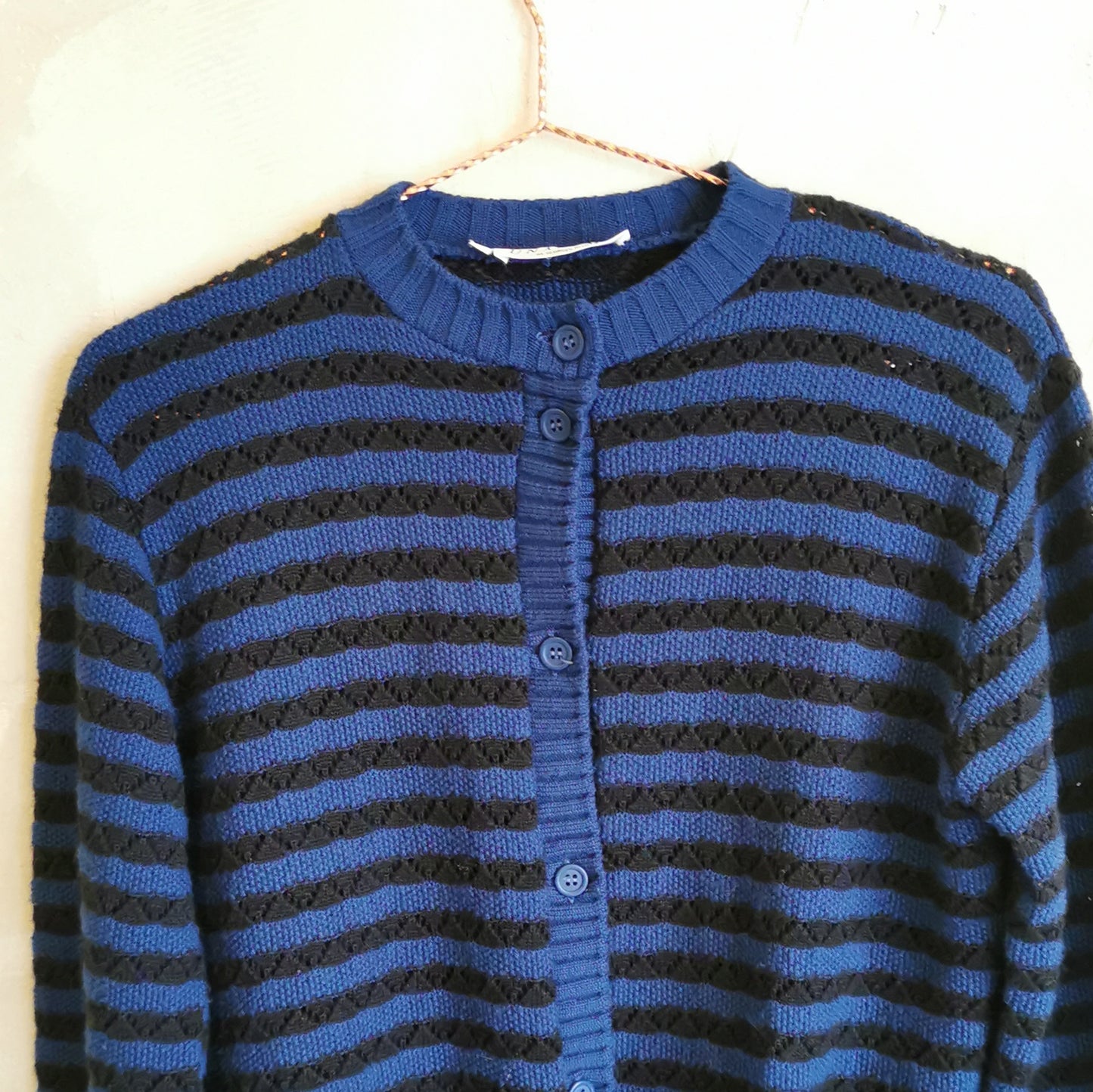 Cardigan vintage marine & noir Synonyme de Georges Rech