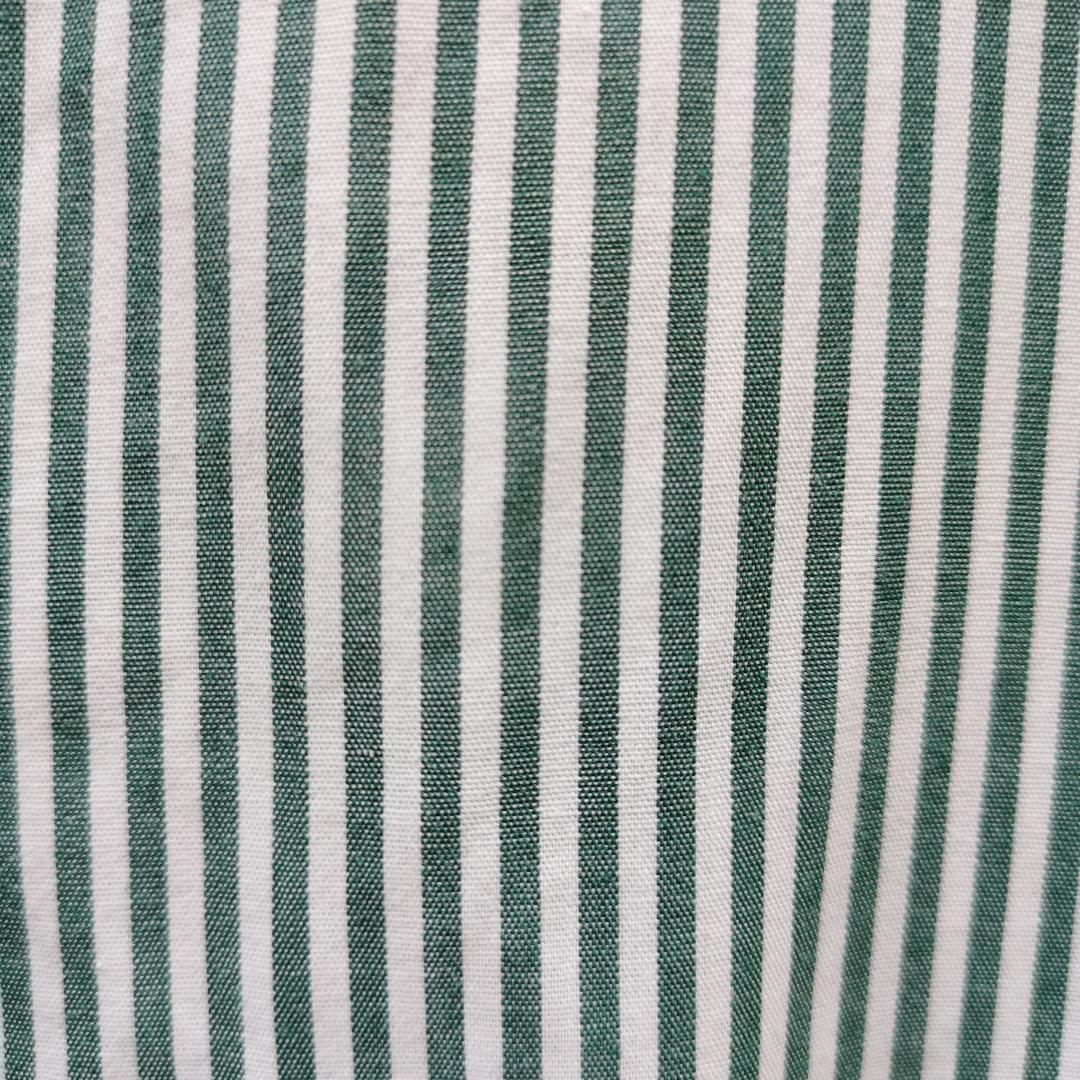 Chemise vintage rayée verte revisitée