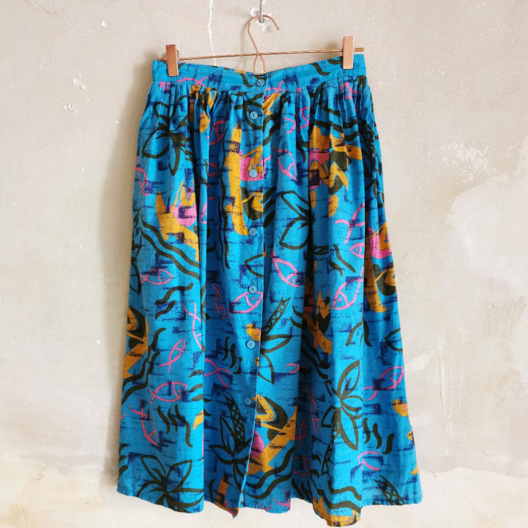Jupe vintage imprimée