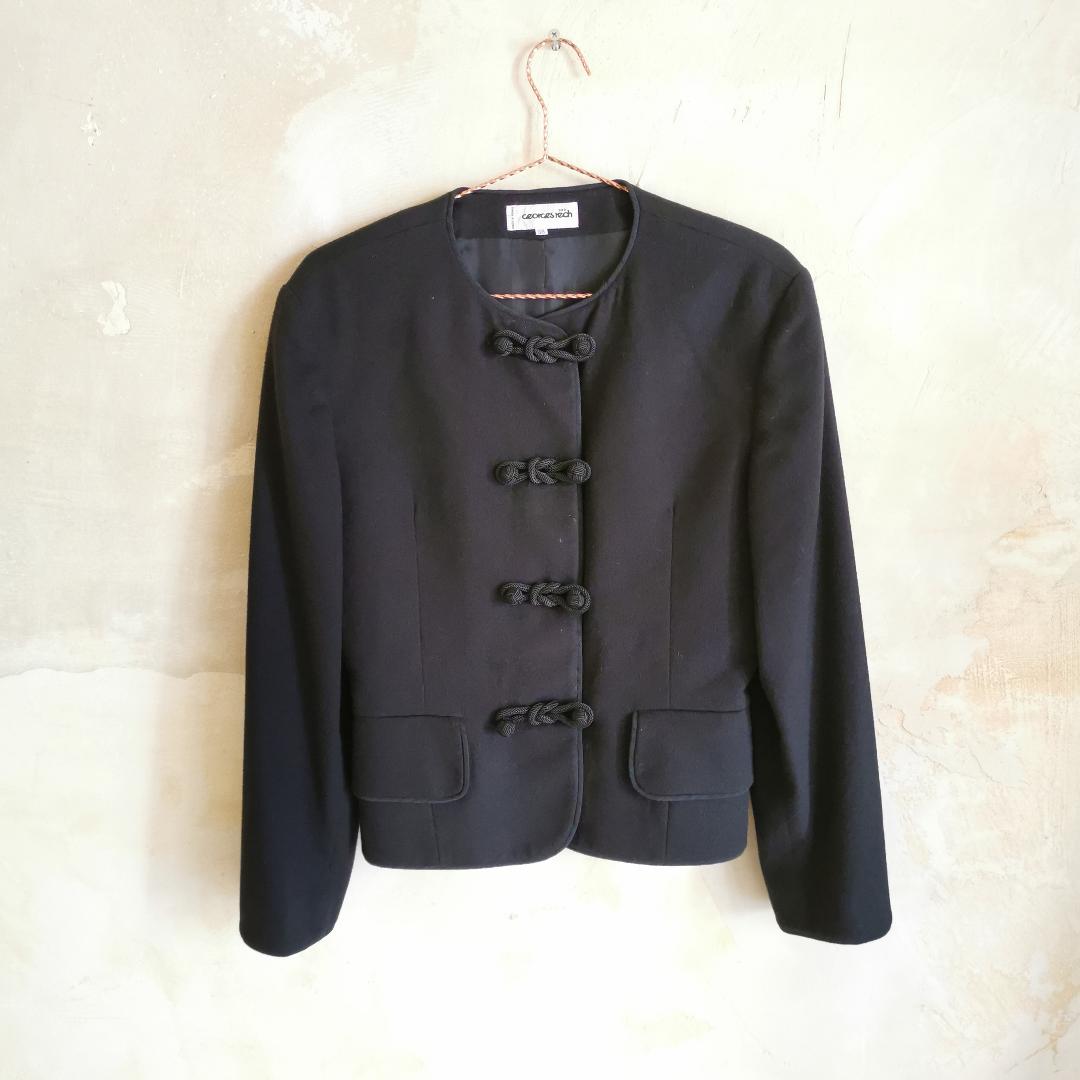 Veste courte vintage noire Georges Rech